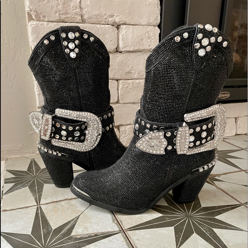 MIDNIGHT SHERIFF SHINE COWBOY BOOTS